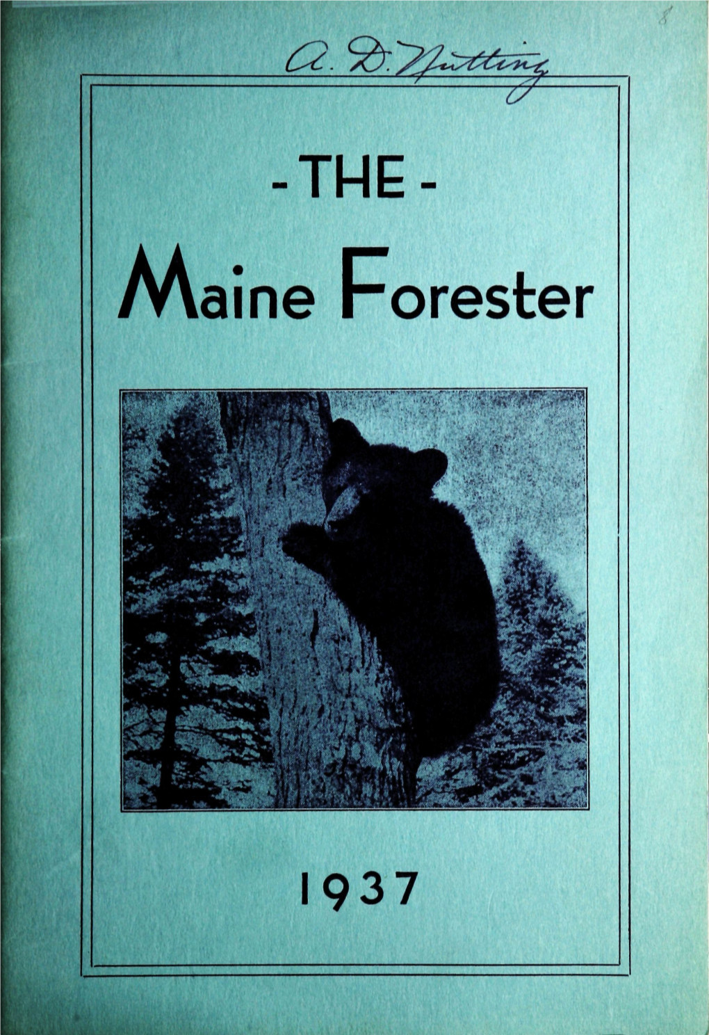 THE- Maine Forester