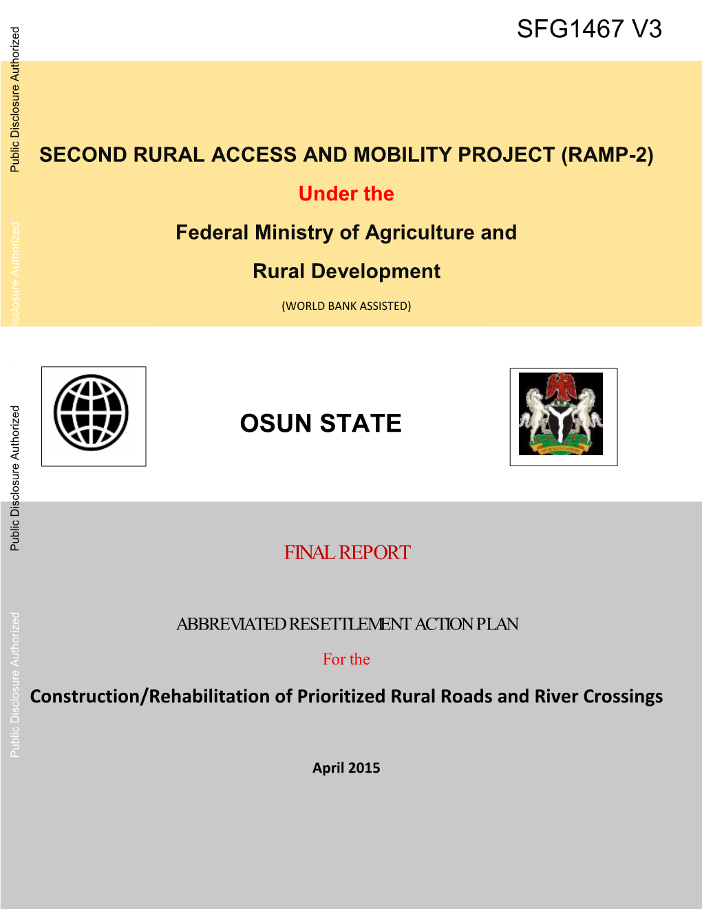 SFG1467-V3-RP-P095003-ARAP-Osun-State-Box393253b-PUBLIC-Disclosed-11-11-2015.Pdf