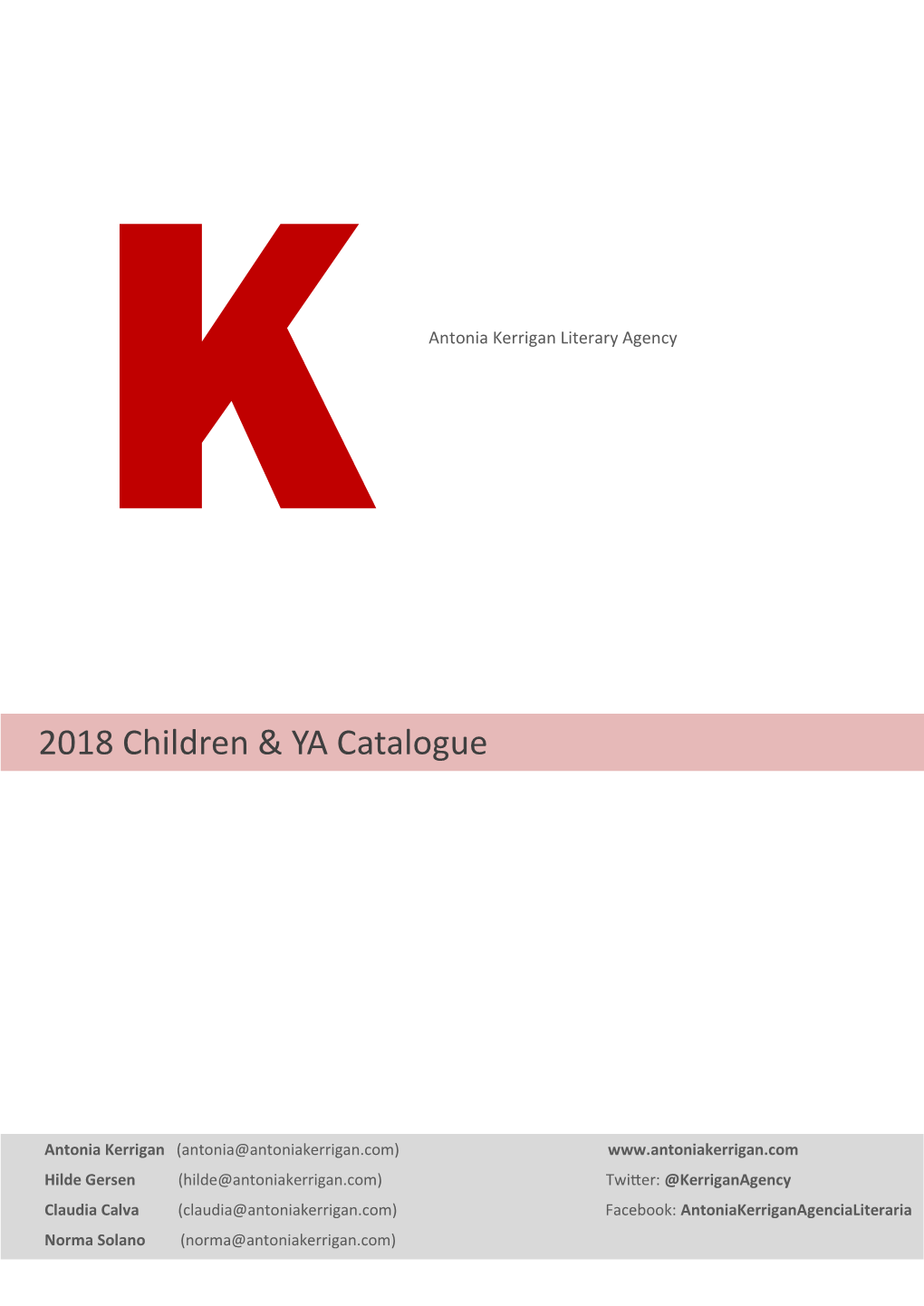 2018 Children & YA Catalogue