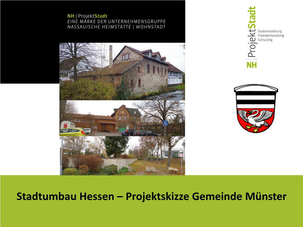 Stadtumbau Hessen – Projektskizze Gemeinde Münster Inhalt