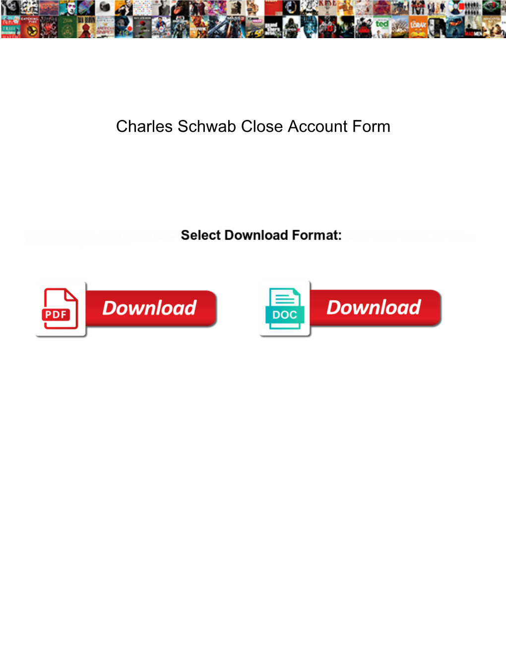 Charles Schwab Close Account Form