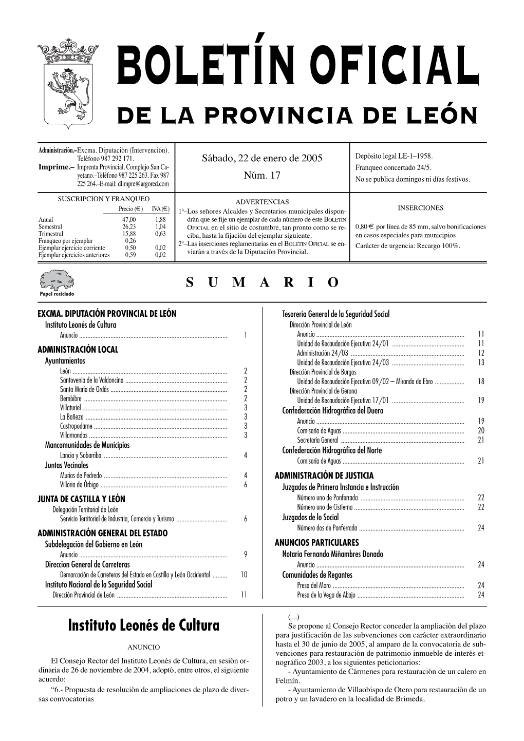 De La Provincia De León