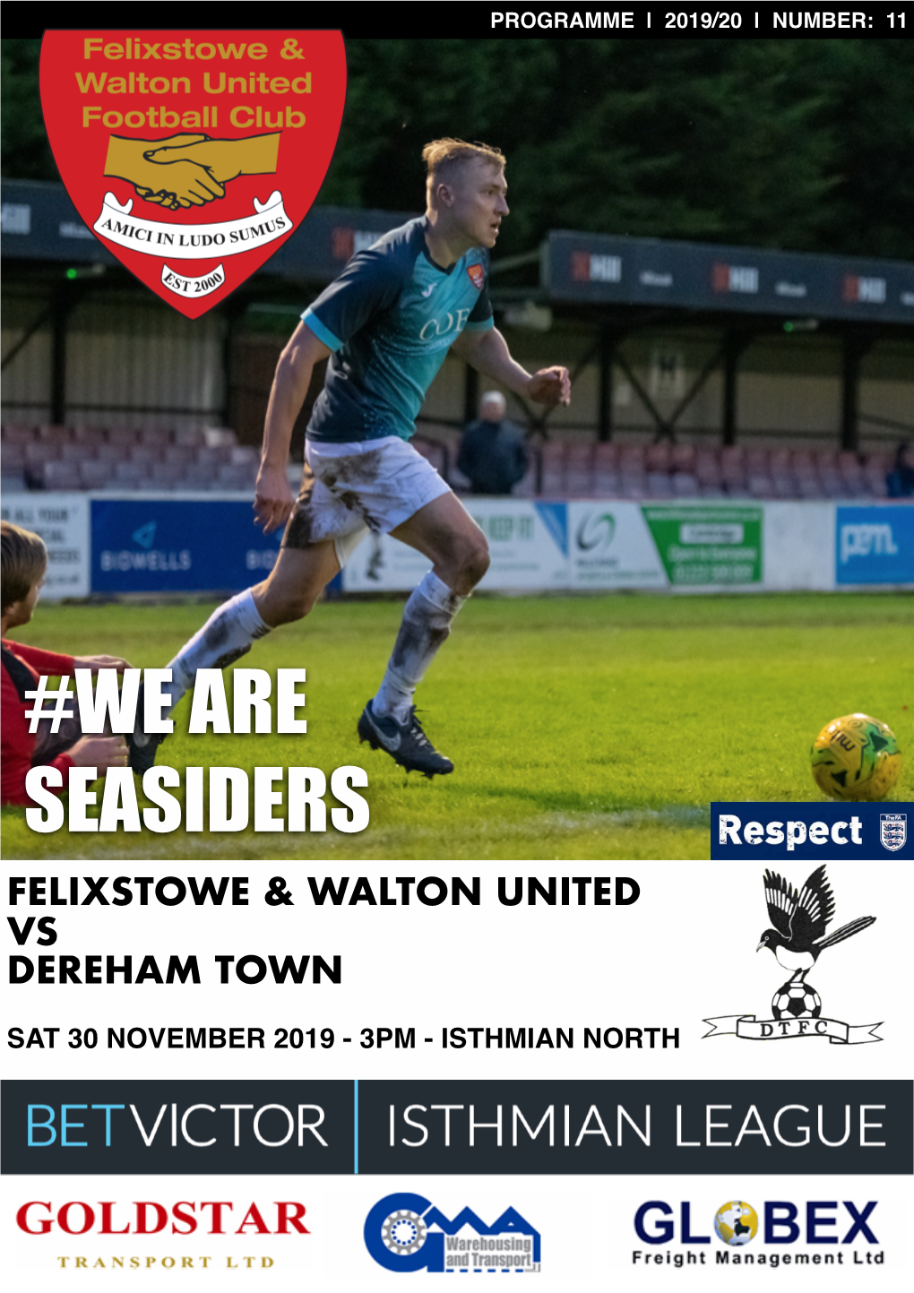 We Are Seasiders Felixstowe & Walton United Vs Dereham Town