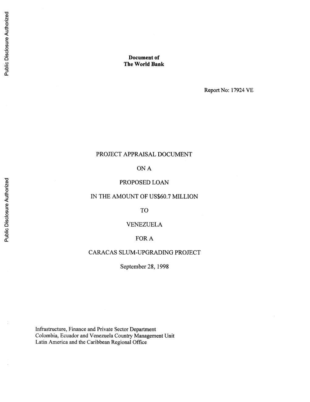 World Bank Document