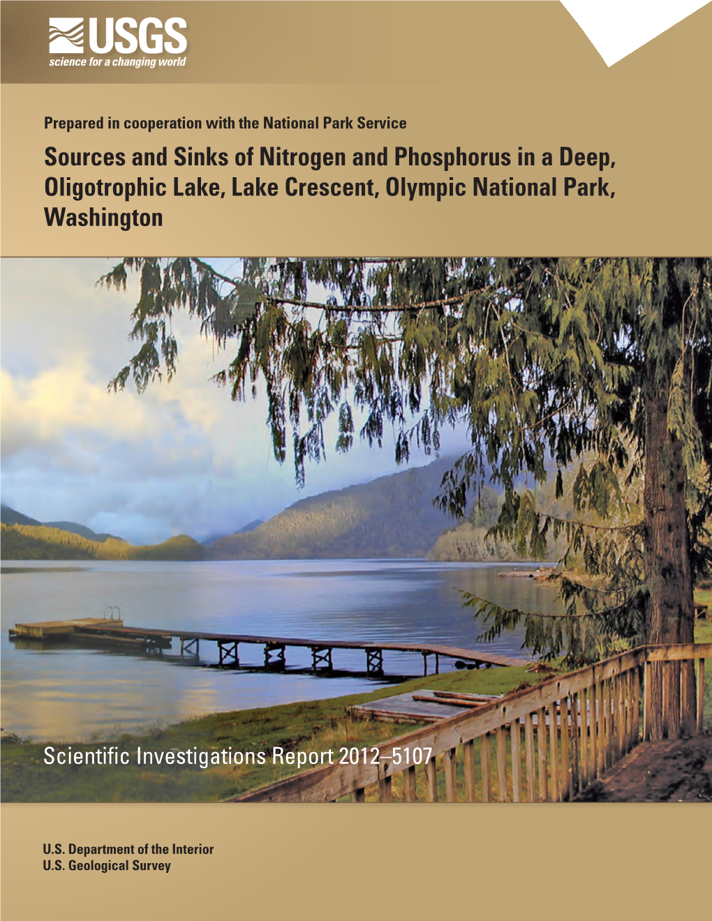 Sources and Sinks of Nitrogen and Phosphorus in a Deep, Oligotrophic Lake, Lake Crescent, Olympic National Park, Washington