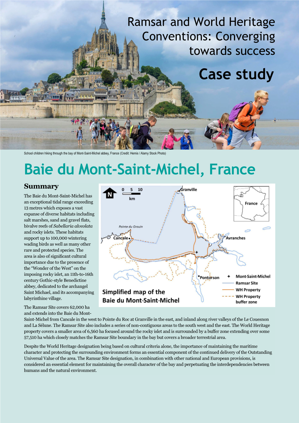 Baie Du Mont-Saint-Michel, France Case Study