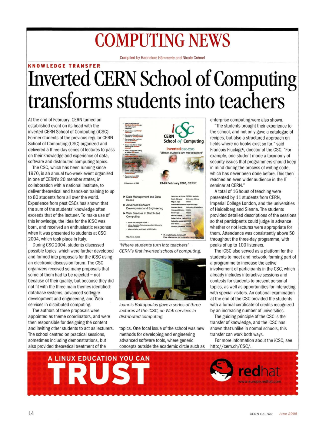 Inverted CERN School of Computing Transforms Students Into Teachers