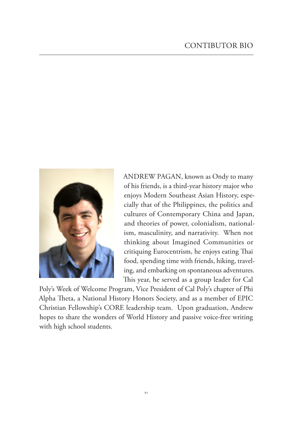 EVOLVING ORIENTALIST REPRESENTATIONS of the KATIPUNAN in EURO-AMERICAN TRAVEL LITERATURE, 1899-1917 Andrew Pagan