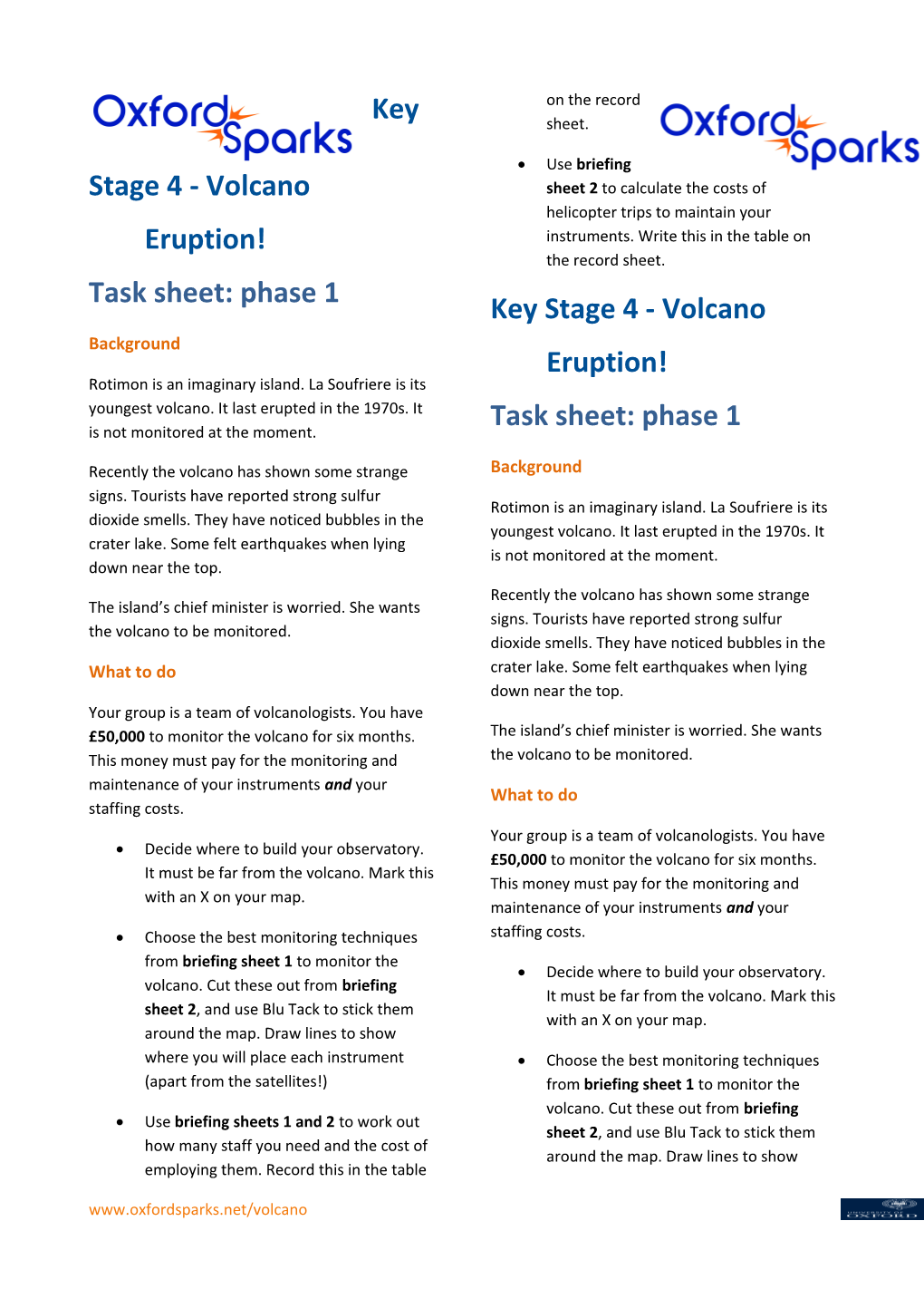 Task Sheet: Phase 1