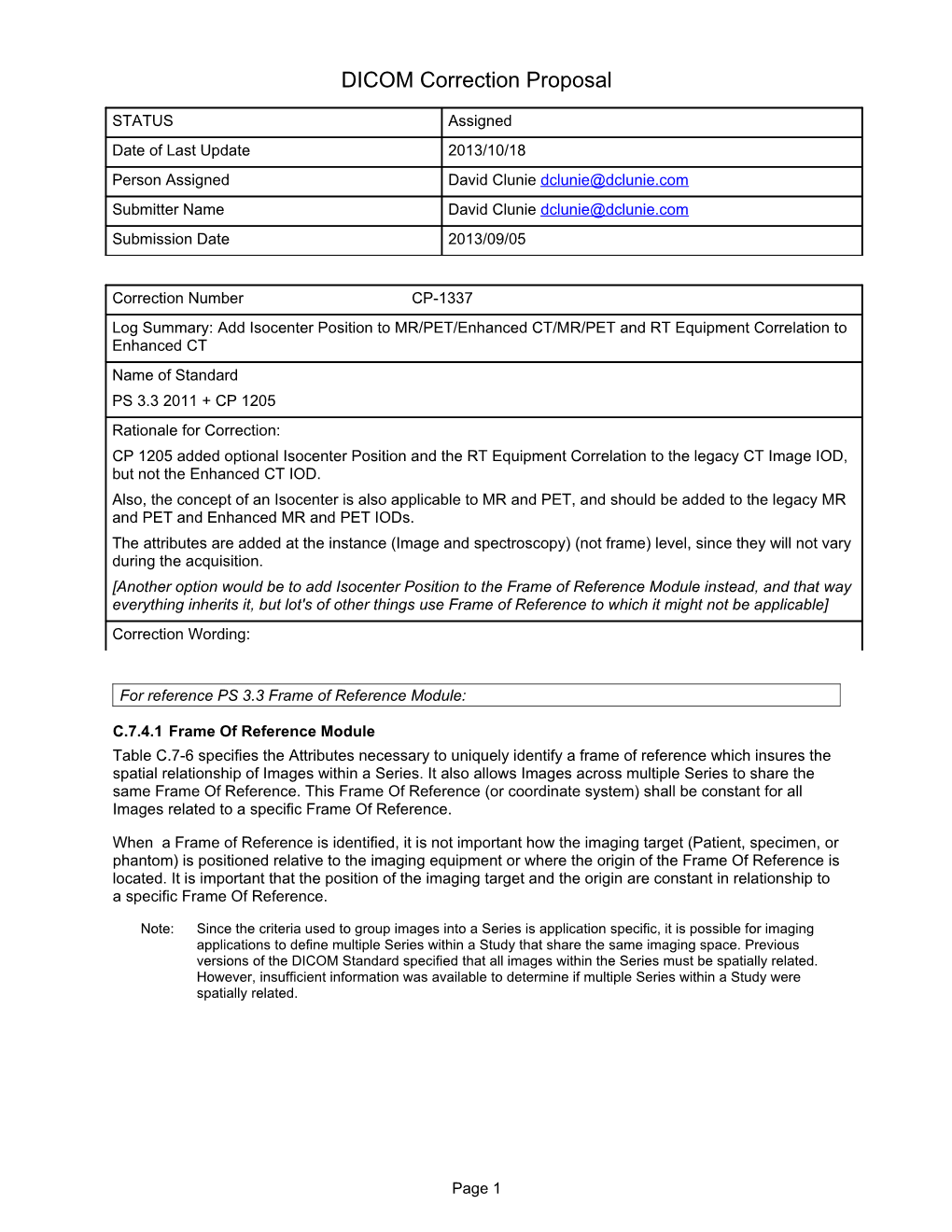 Add Isocenter Position to MR/PET/Enhanced CT/MR/PET and RT Equipment Correlation to Enhanced CT