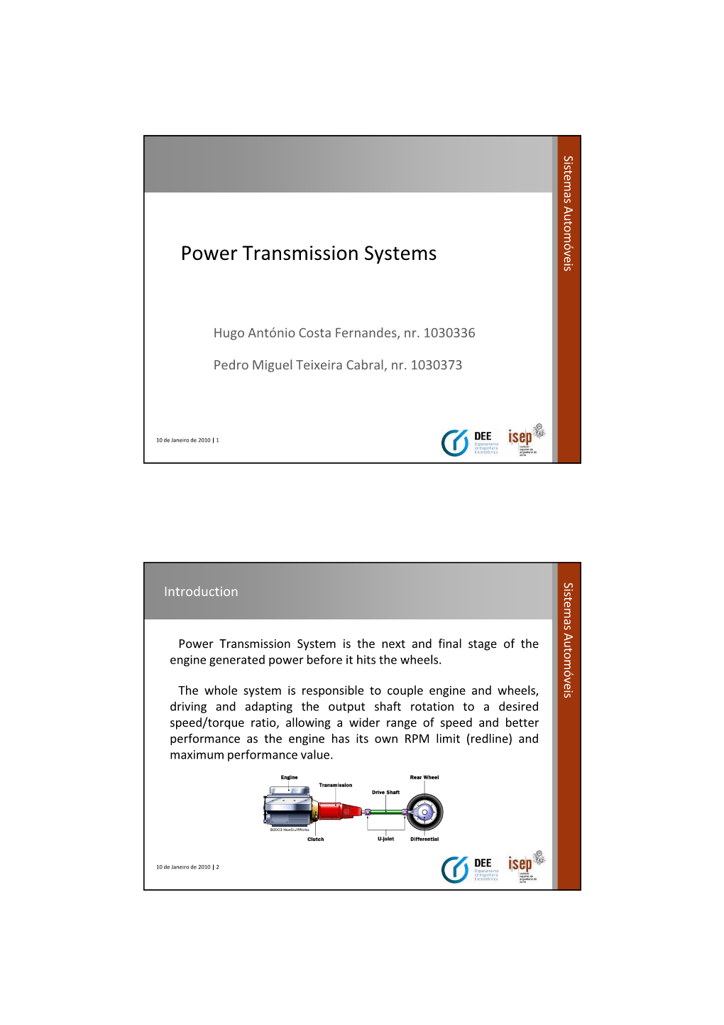 Power Transmission Systems