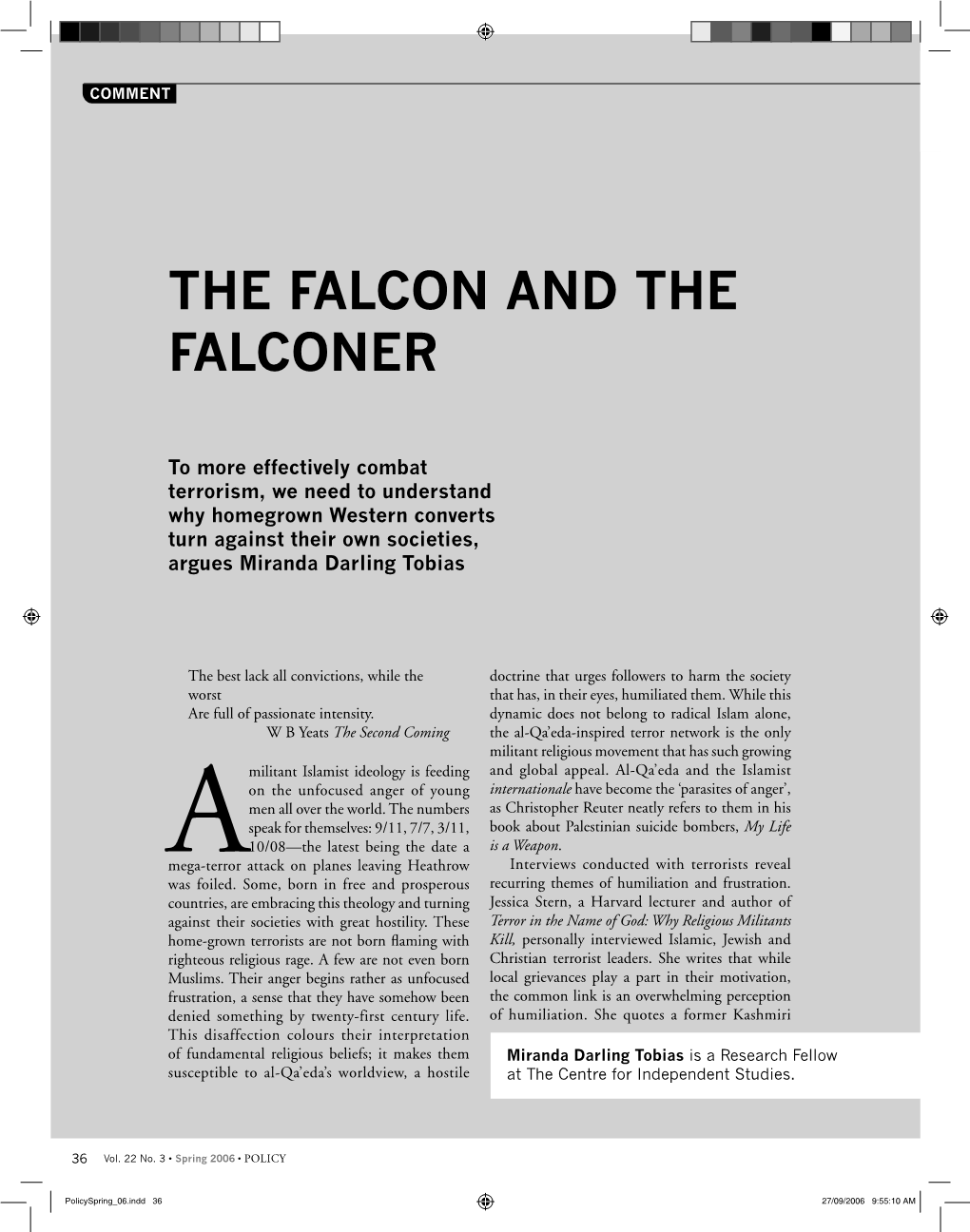 The Falcon and the Falconer