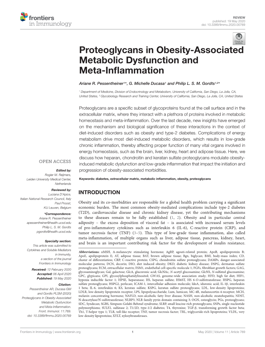 Obesity-Associated Metabolic Dysfunction and Meta-Inflammation