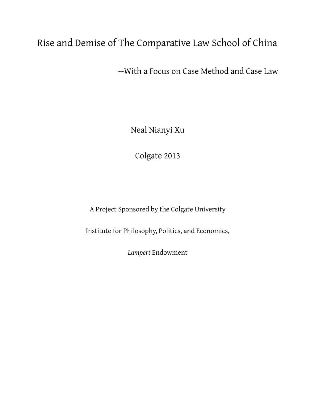 Case Method Legal Education in China