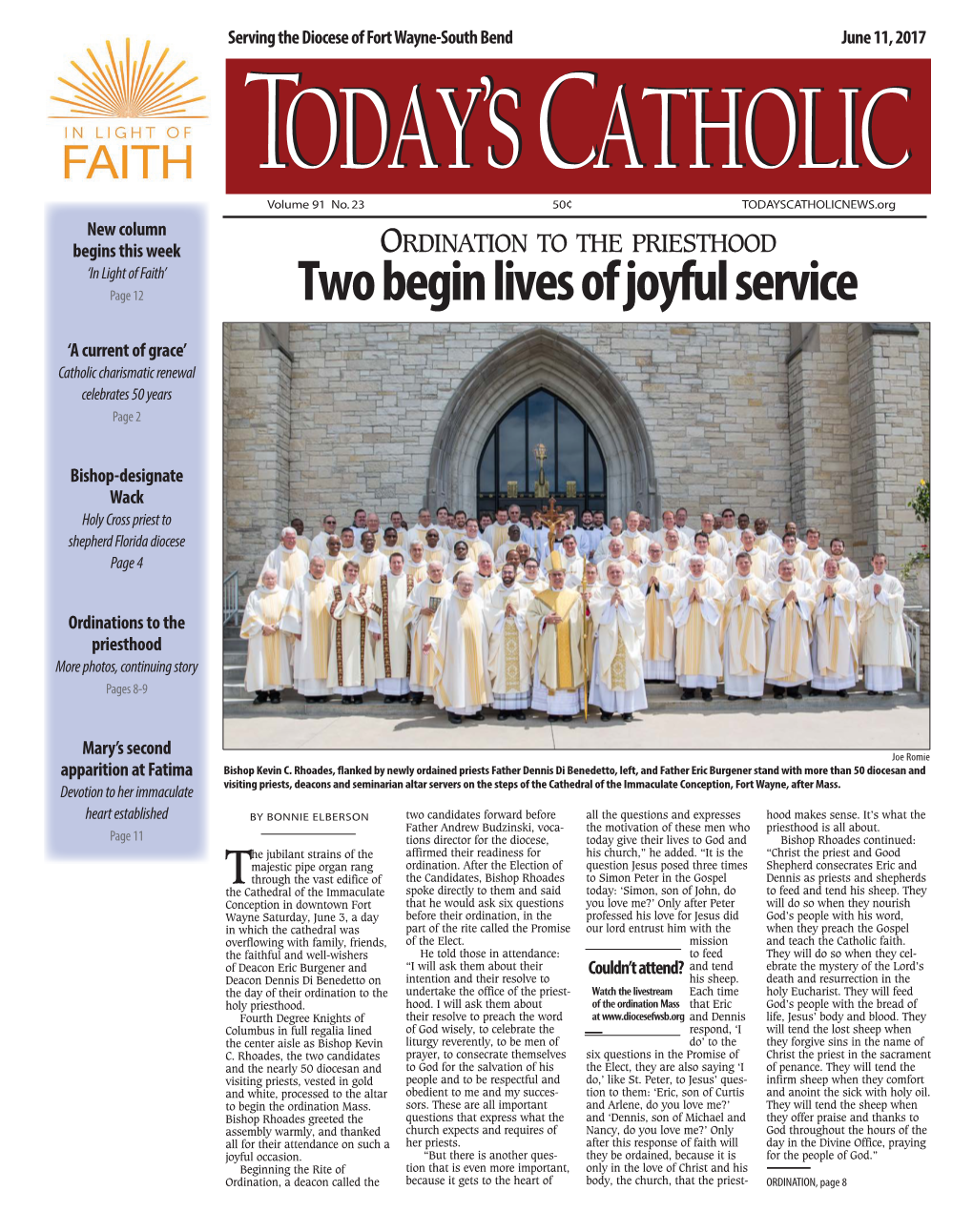 Two Begin Lives of Joyful Service