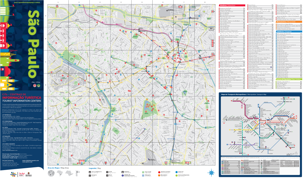 Mapa Turístico De SP