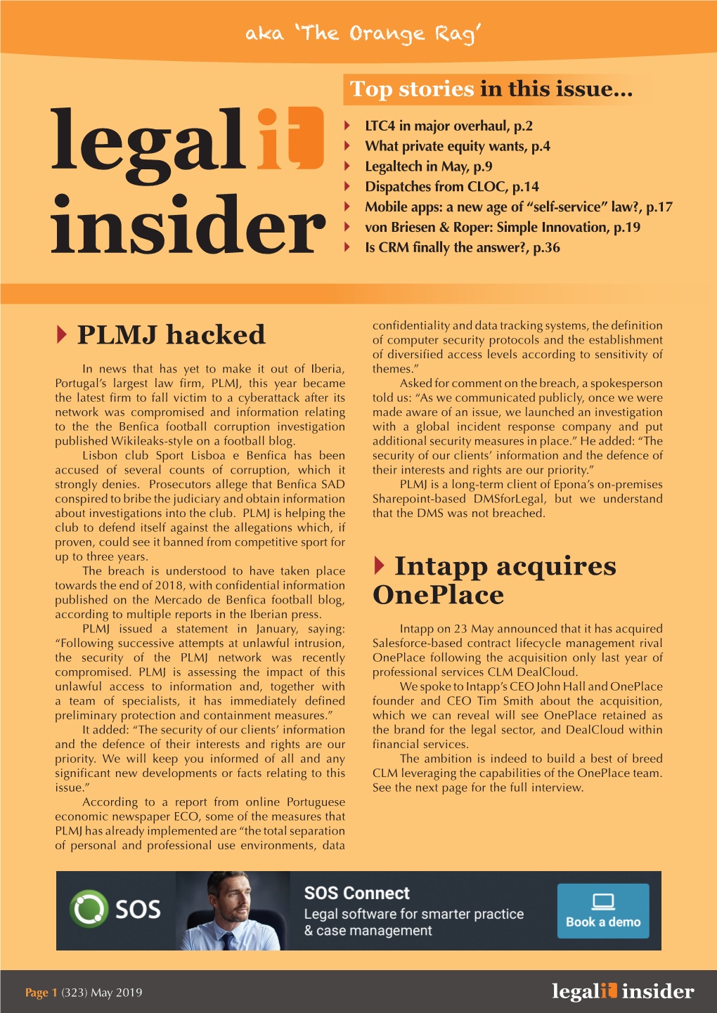 PLMJ Hacked Intapp Acquires Oneplace