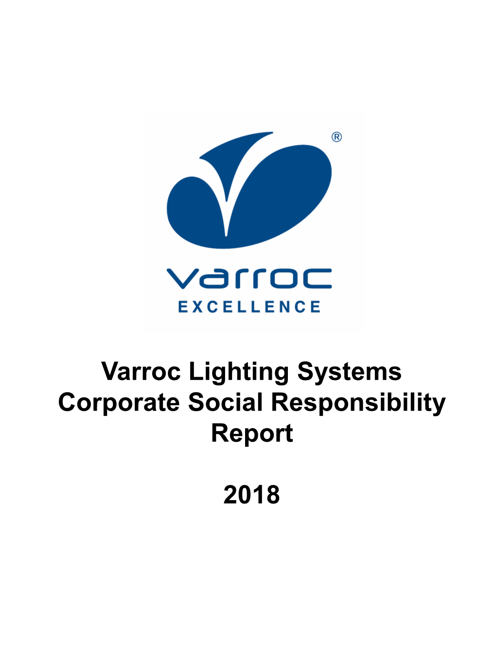 Varroc Lighting Systems Corporate Social Responsibility Report 2018