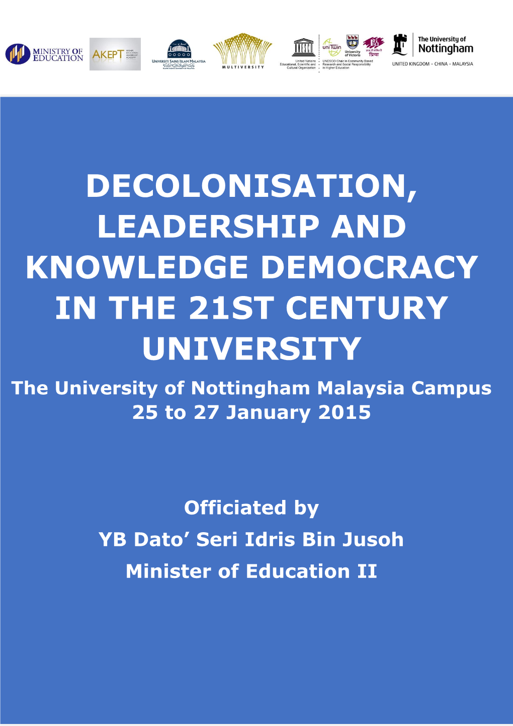 Decolonisation, Leadership and Knowledge Democracy