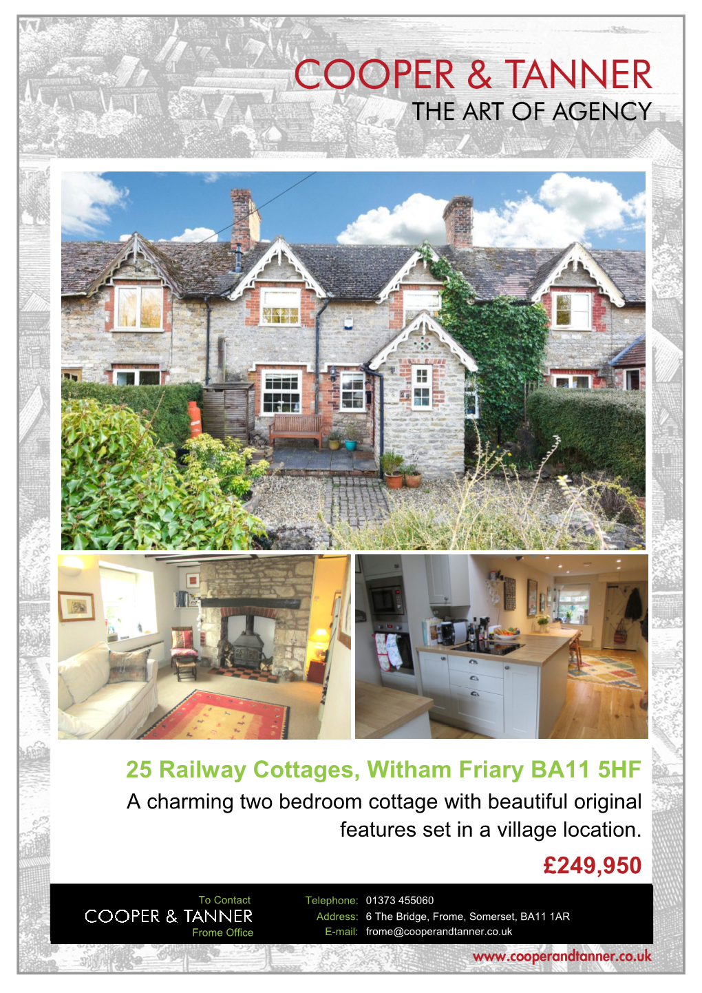 25 Railway Cottages, Witham Friary BA11 5HF £249,950