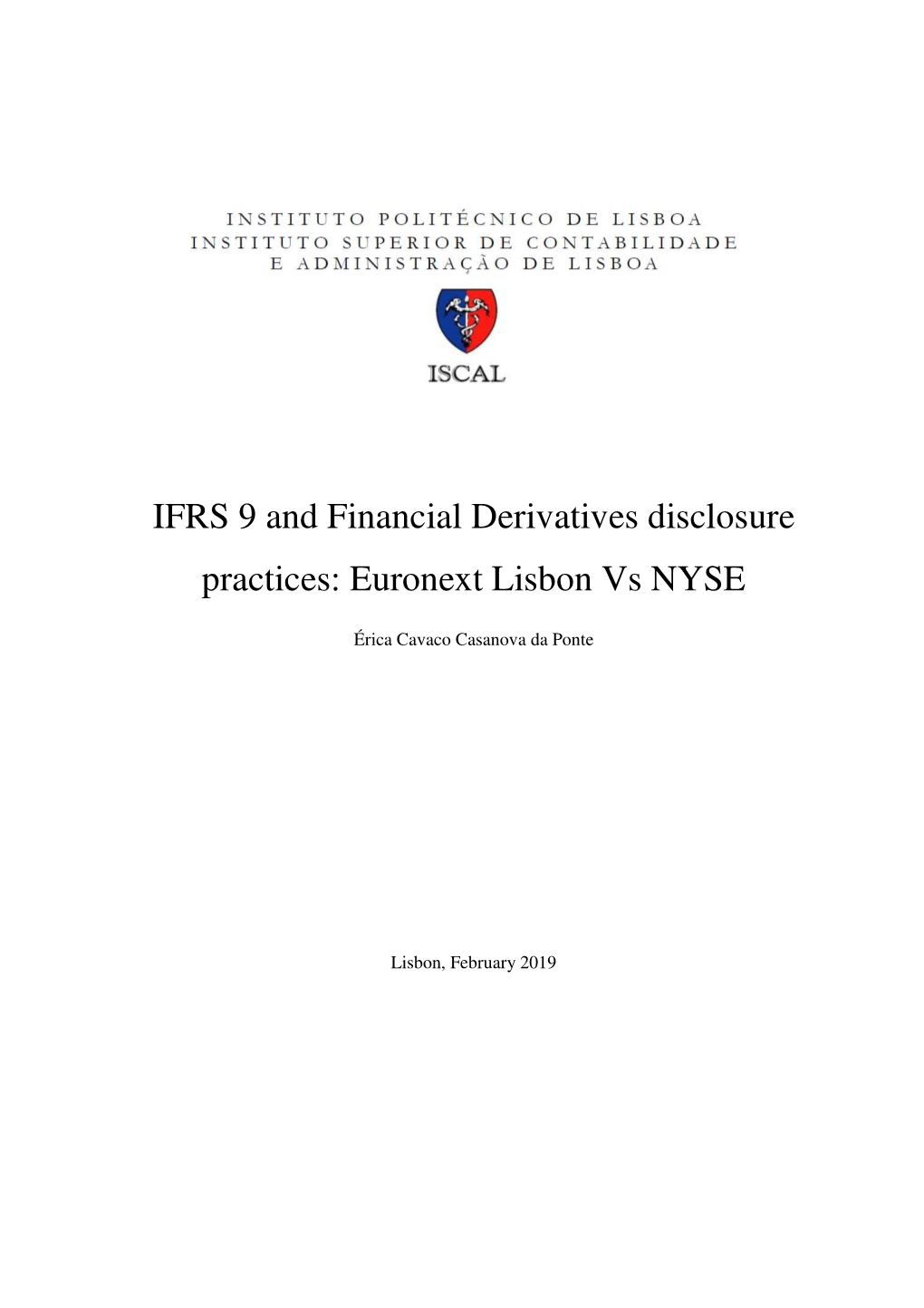 IFRS 9 the Step Forward of IAS 39