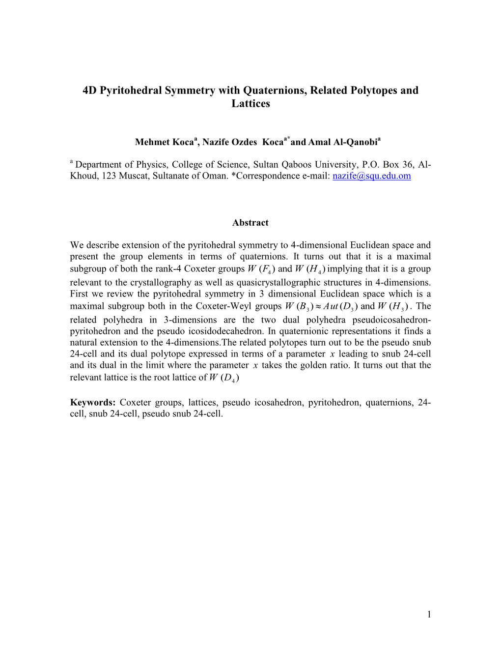 Quaternionic Root Systems and Subgroups Of