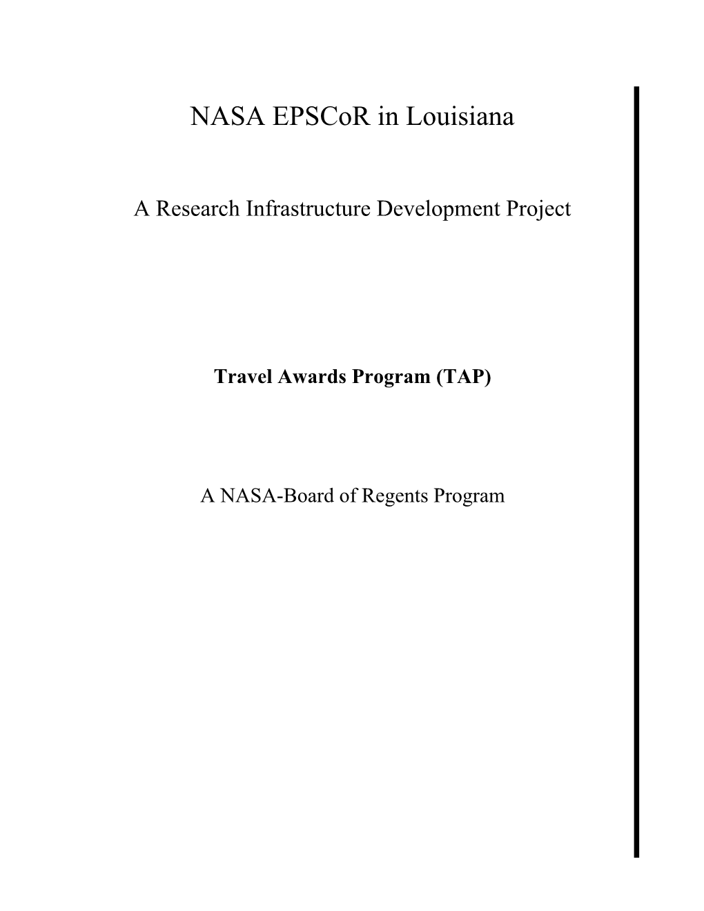 NASA Epscor Phase 3