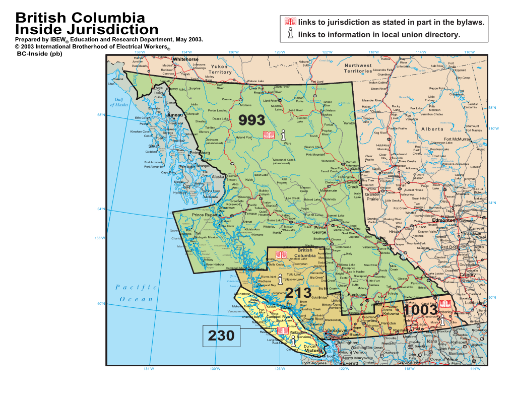 British Columbia Inside Jurisdiction