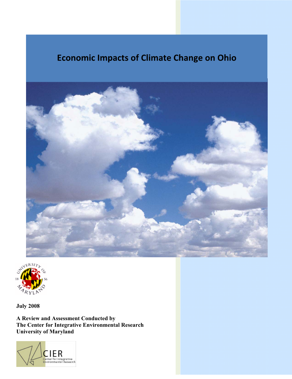Economic Impacts of Climate Change on Ohio