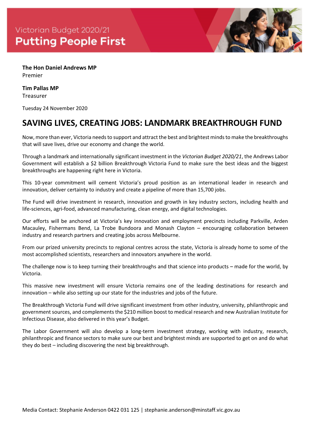 2C Saving Lives, Creating Jobs Landmark