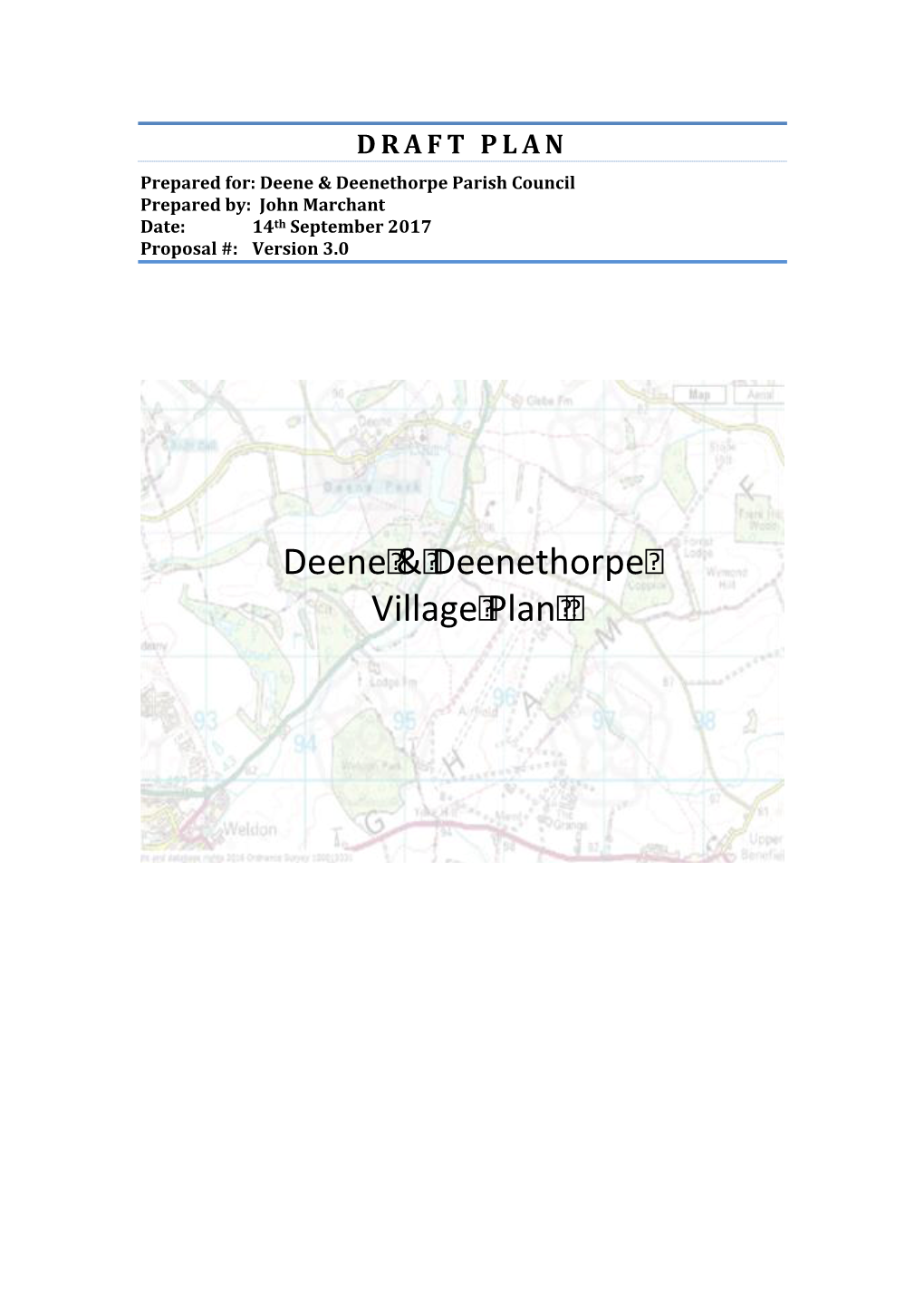 Deene & Deenethorpe Village Plan