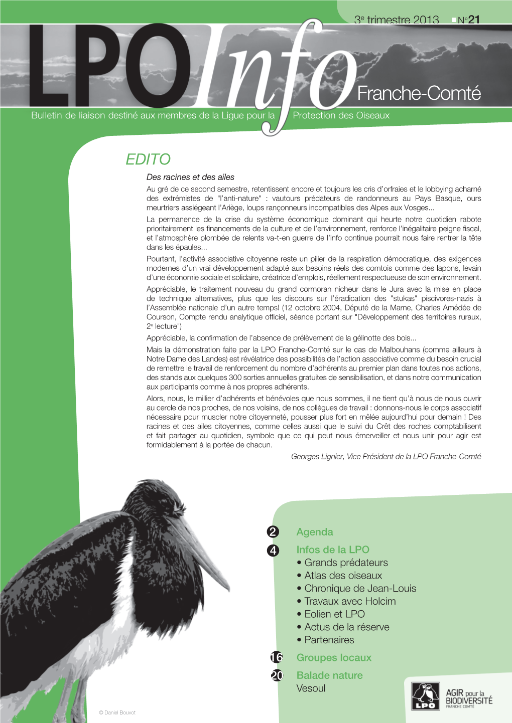 Franche-Comté Bulletin De Liaison Destiné Aux Membres De La Ligue Pour La Protection Des Oiseaux