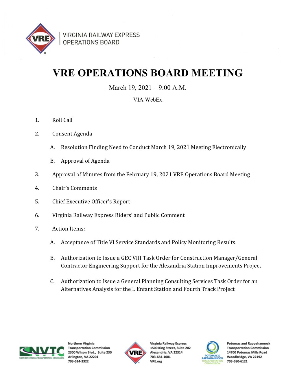 Complete Meeting Packet