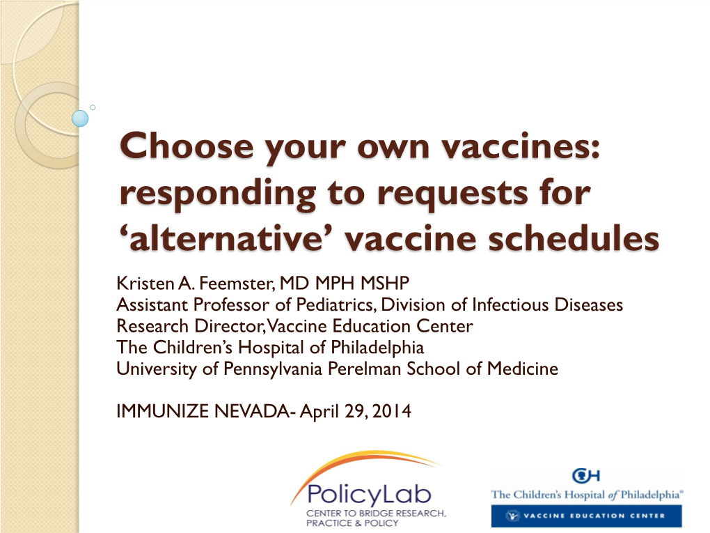 Vaccine Update: New Vaccines, New Recommendations, And