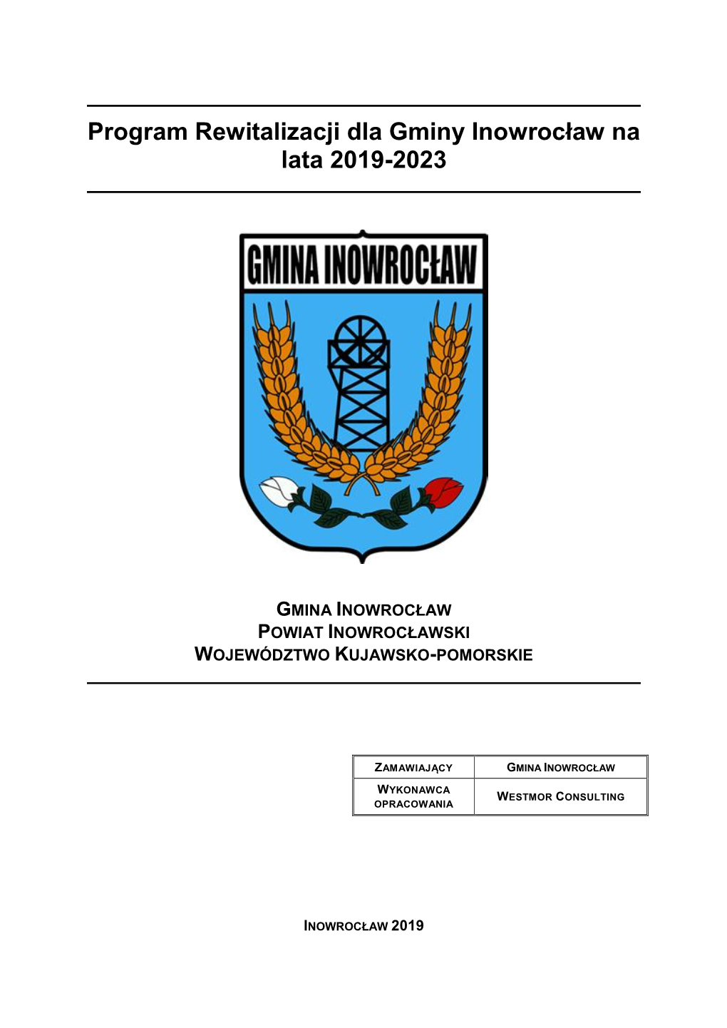 Program Rewitalizacji Dla Gminy Inowrocław Na Lata 2019-2023