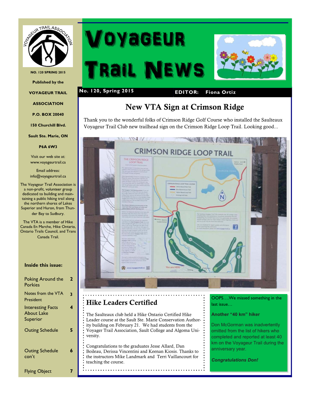 Voyageur Trail News