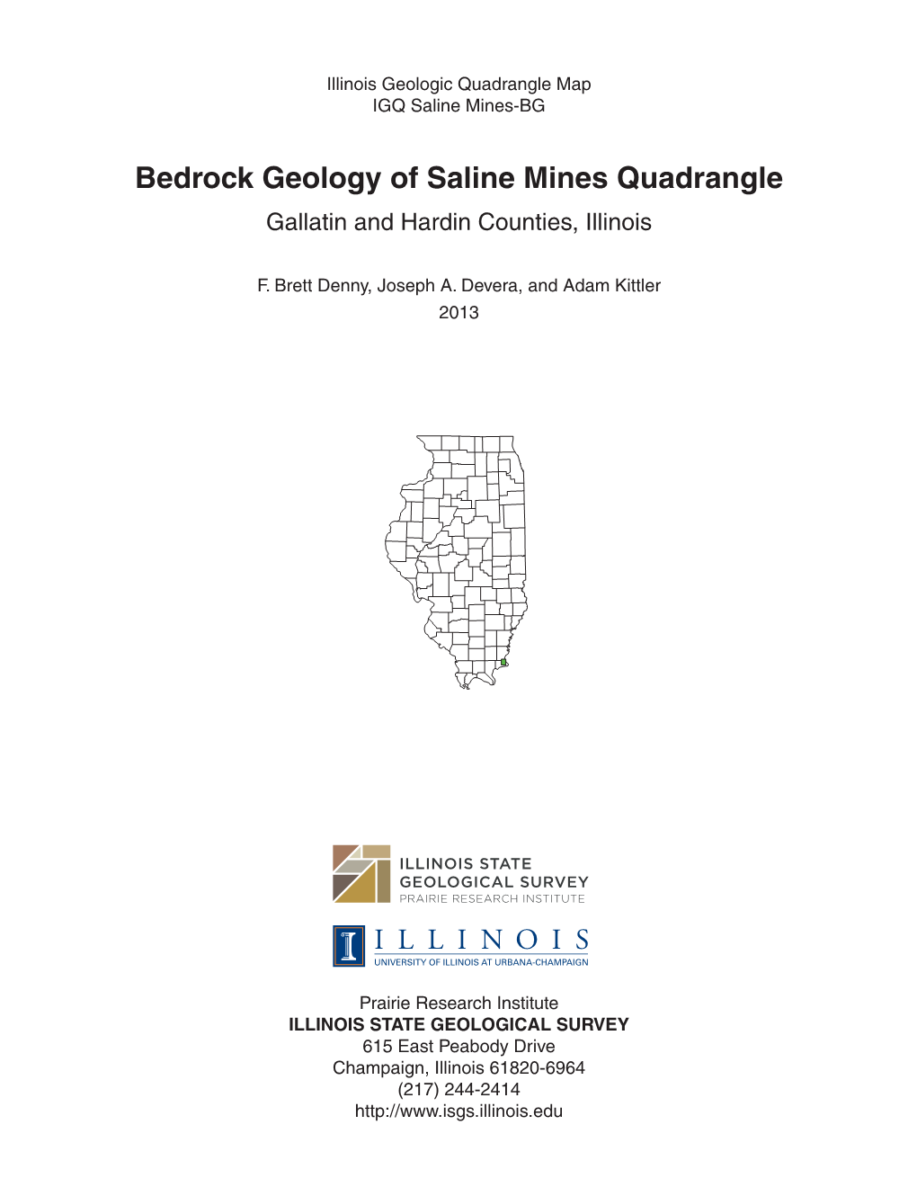 Bedrock Geology of Saline Mines Quadrangle