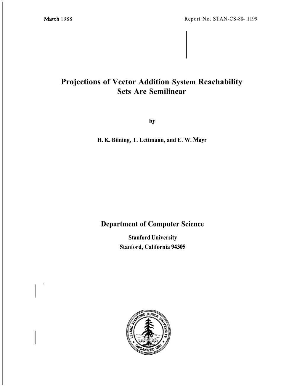 Projections of Vector Addition System Reachability Sets Are Semilinear