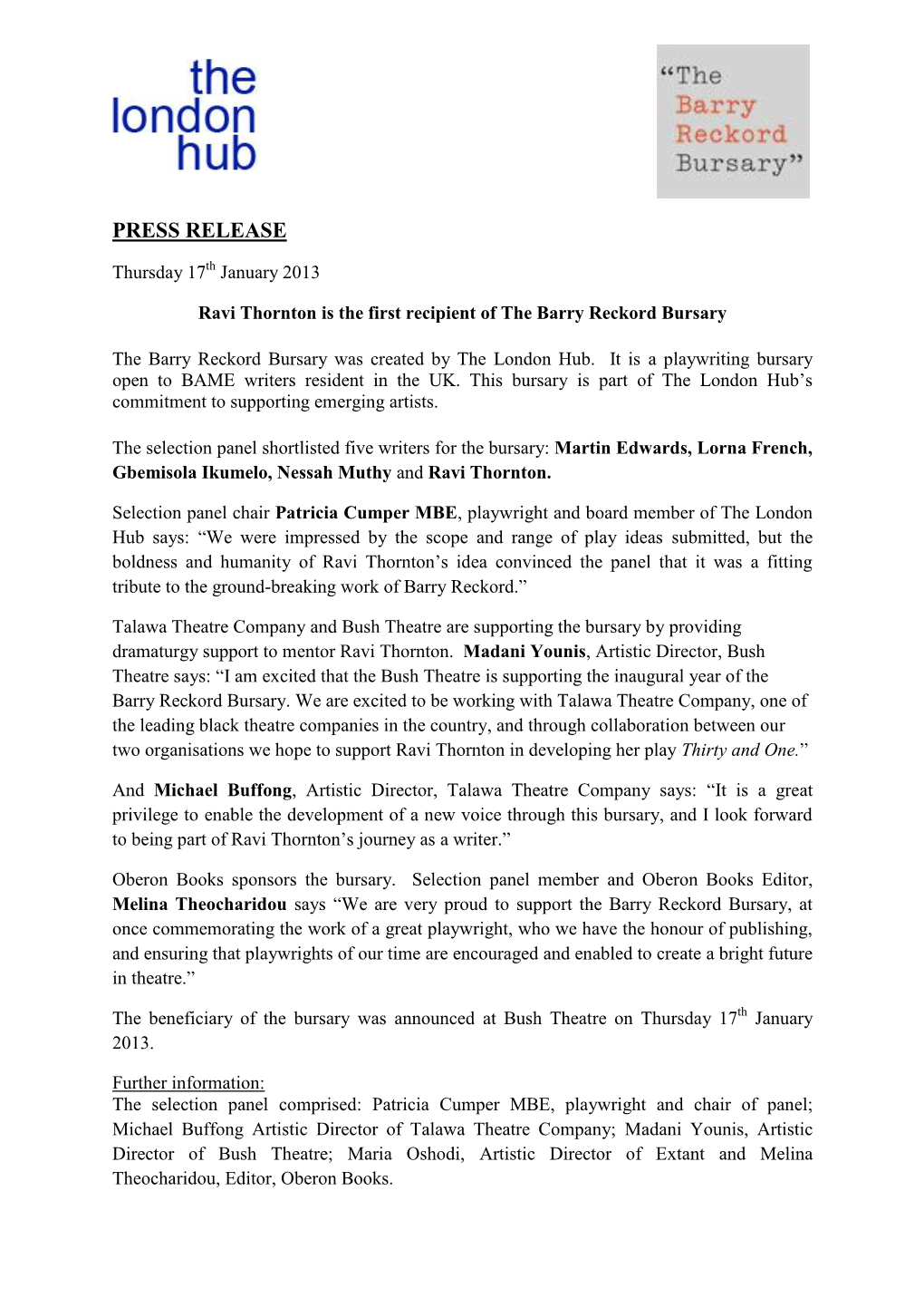 Press Release