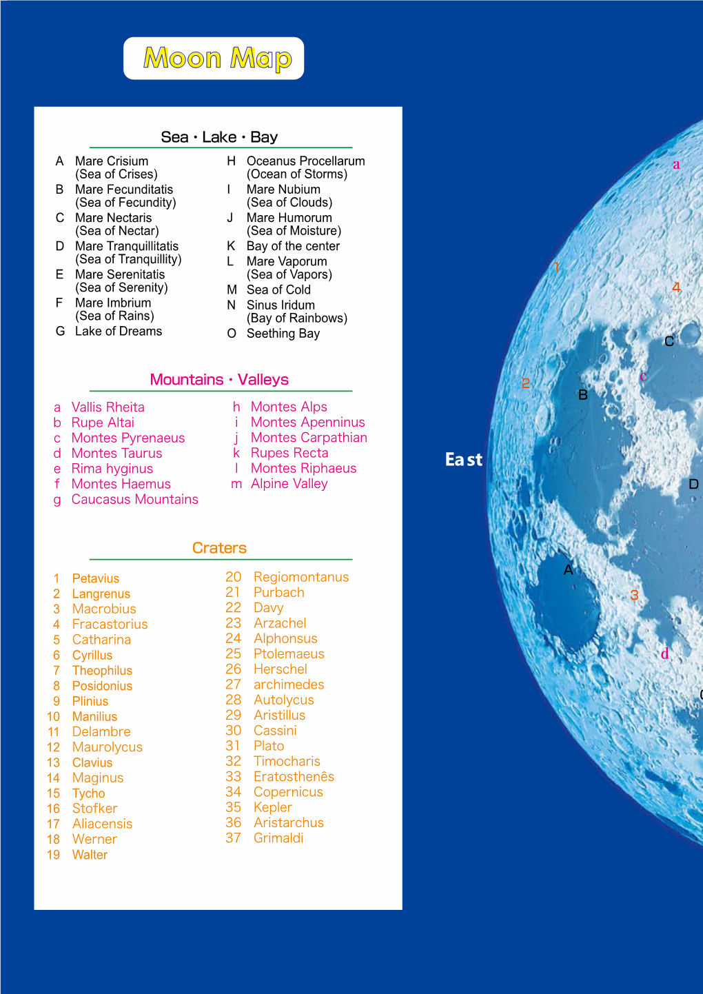 Moon Map South 13