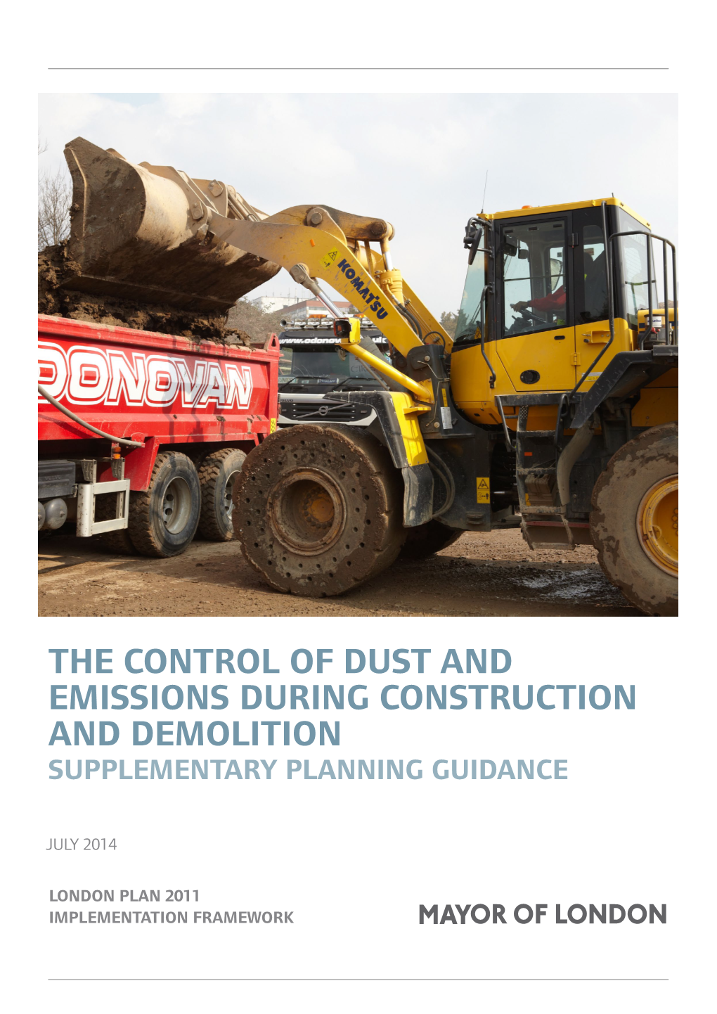 'The Control of Dust and Emissions During Construction and Demolition'