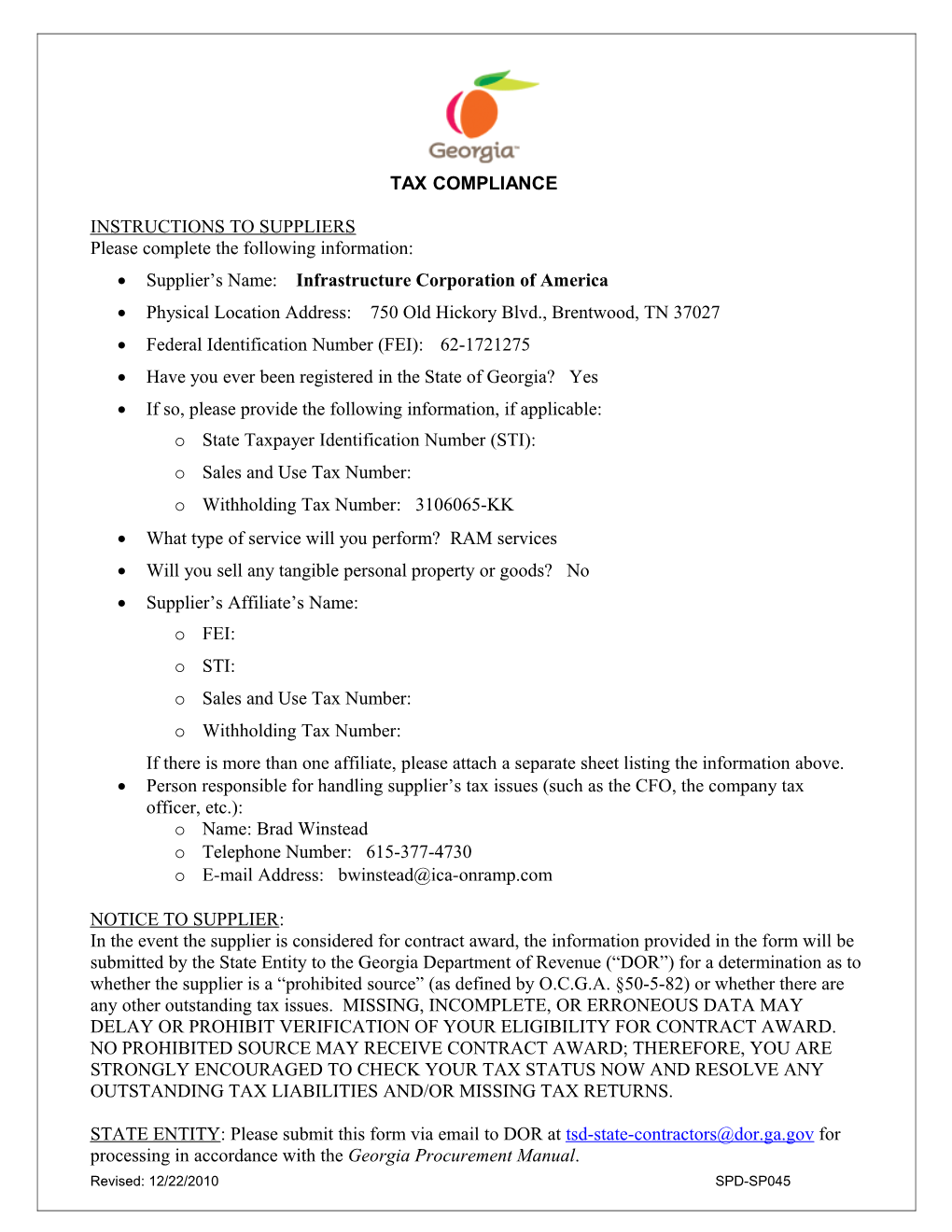 Tax Compliance Form s1