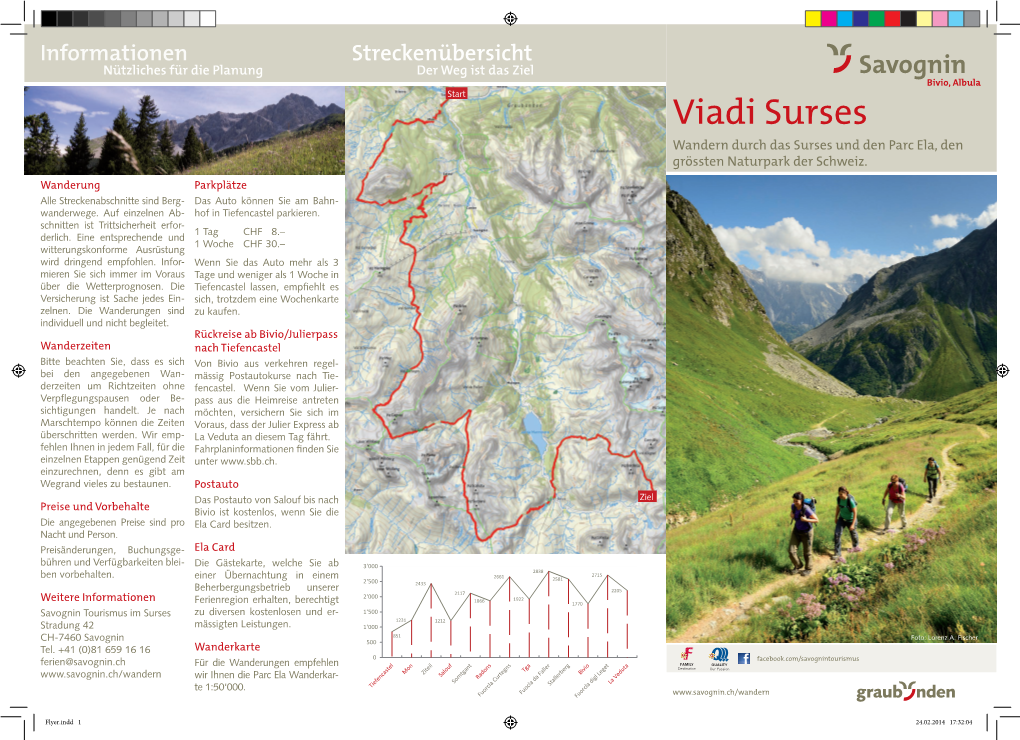 Viadi Surses Wandern Durch Das Surses Und Den Parc Ela, Den Grössten Naturpark Der Schweiz