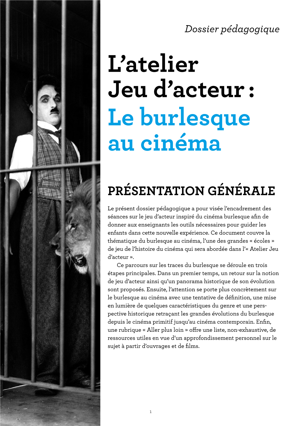 Le Burlesque Au Cinéma