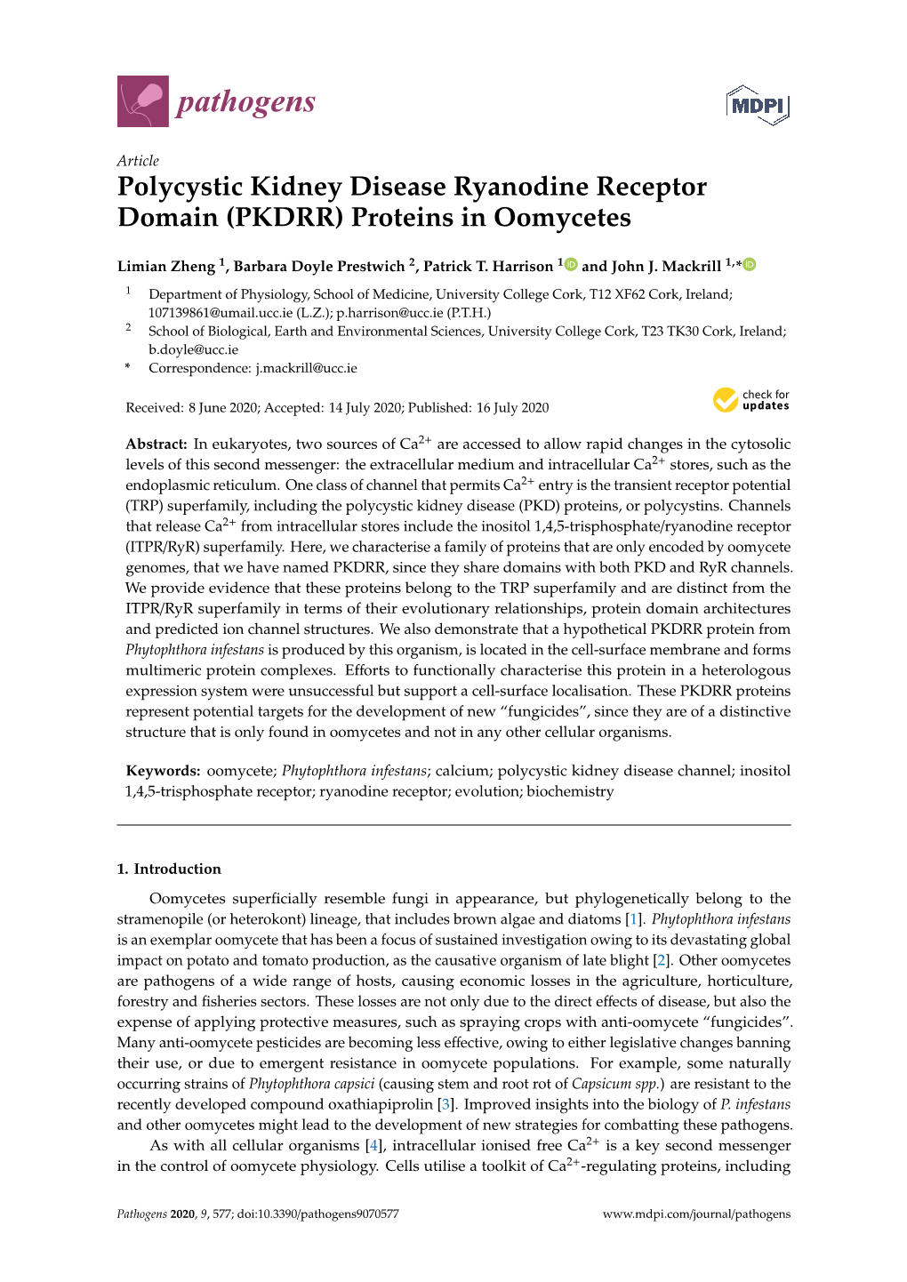 Proteins in Oomycetes