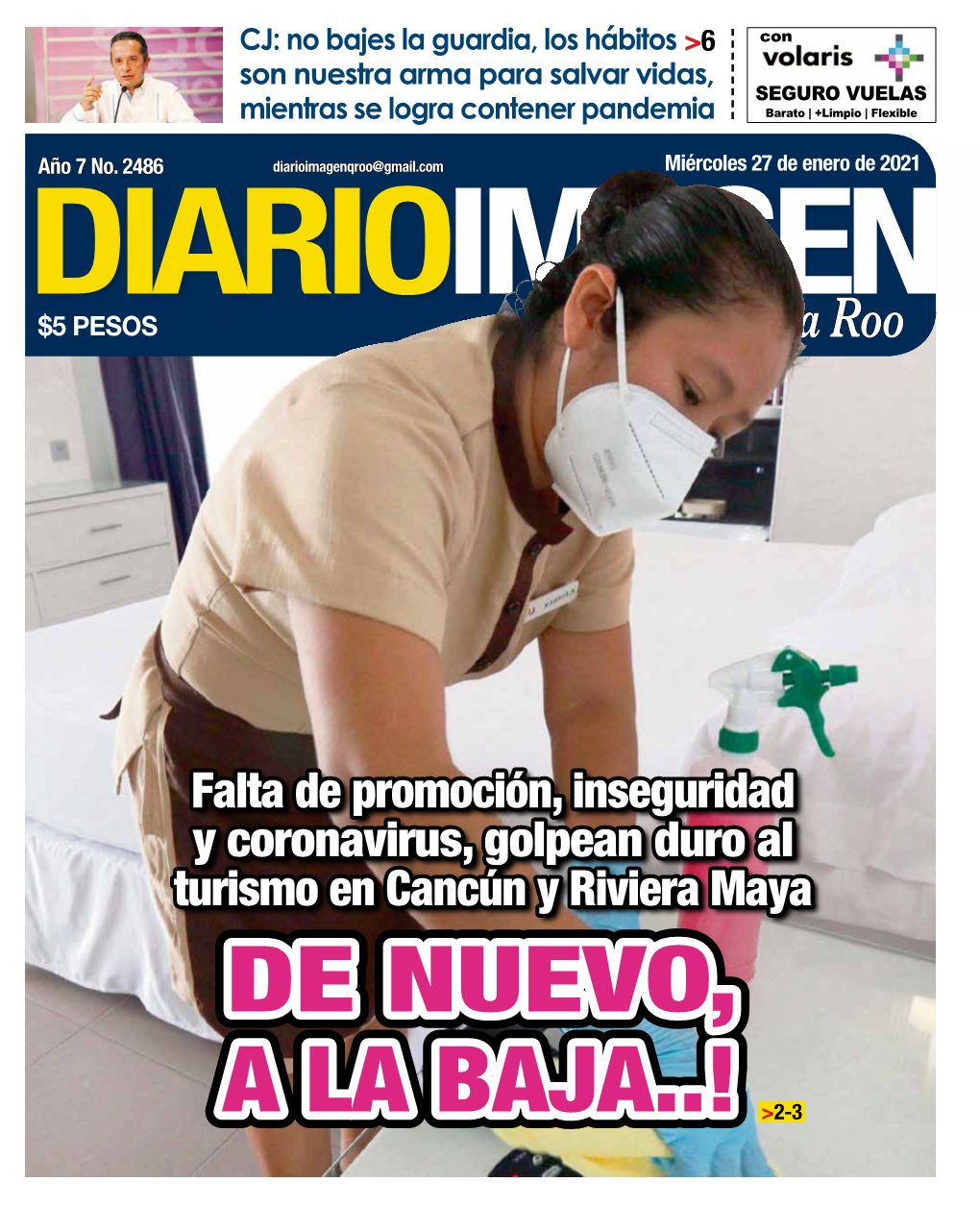 DIARIOIMAGEN QUINTANAROO Miércoles 27 De Enero De 2021