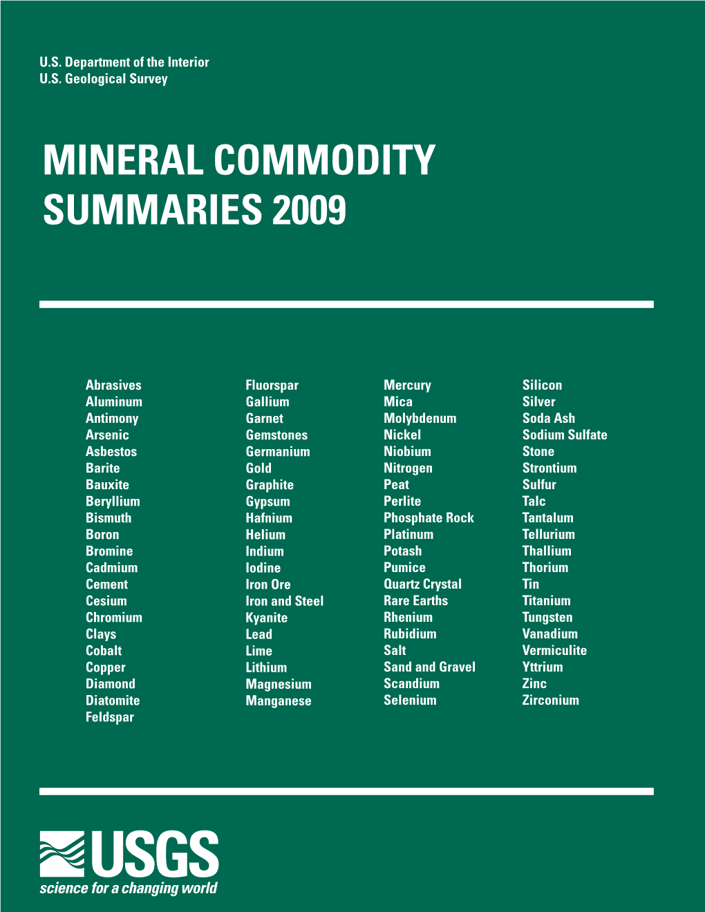 Mineral Commodity Summaries 2009