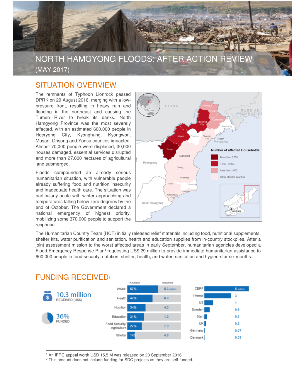 North Hamgyong Floods: After Action Review (May 2017)