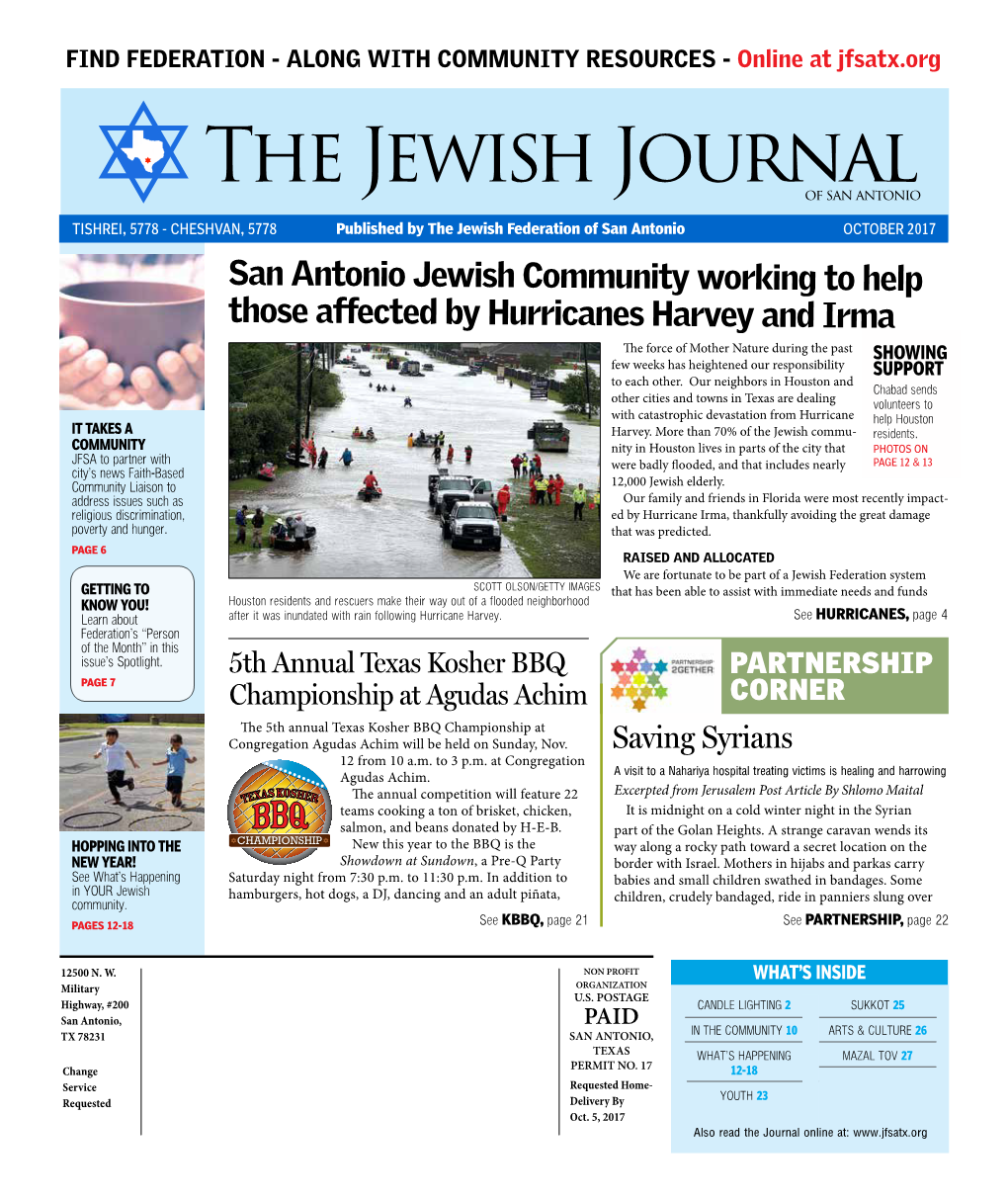 Jewish Journal October 2017