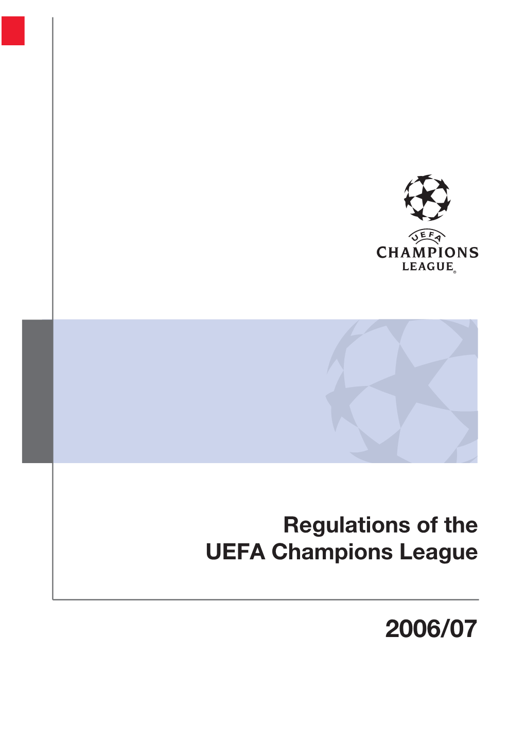 Regulations of the UEFA Champions League